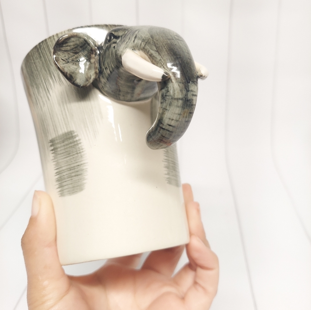 Pier 1 Elephant with Tusks Large Mug - Picture 8 of 9